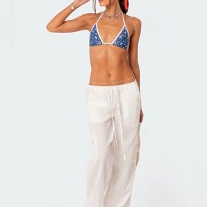 Edikted Linen Cargo Pants